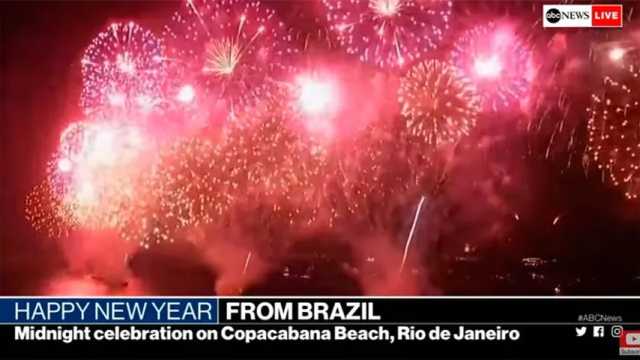Especatucar recibimiento del Año Nuevo en Rio de Janeiro. (Foto: ABC news)