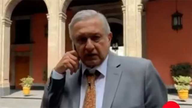 Llamamiento a la calma del presidente Andrés Manuel López Obrador. (Foto: Noticieros Televisa)