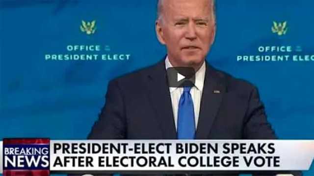 \"Nuestra democracia ha sido puesta a prueba y amenazada\", el mensaje de Biden. (Foto: CBC)