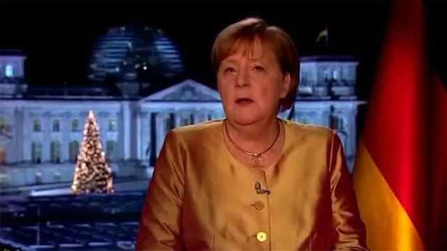 Angela Merkel en su último mensaje de Año Nuevo a la nación. Foto: ARD)