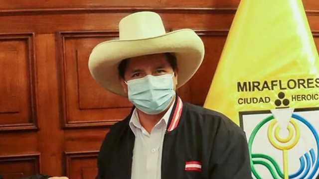 Pedro Castillo se declara ganador de las elecciones peruanas. (Foto: @PedroCastilloTe)8195;