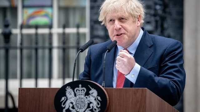 El primer ministro del Reino Unido, Boris Johnson, da una declaración frente al número 10 de Downing Street. (Foto: Wikimedia)