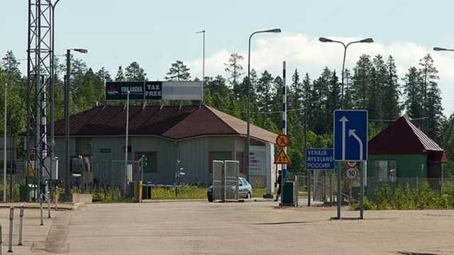 Puesto de control fronterizo con Rusia en Vartius, Kuhmo, Finlandia. (Foto: Wikimedia)
